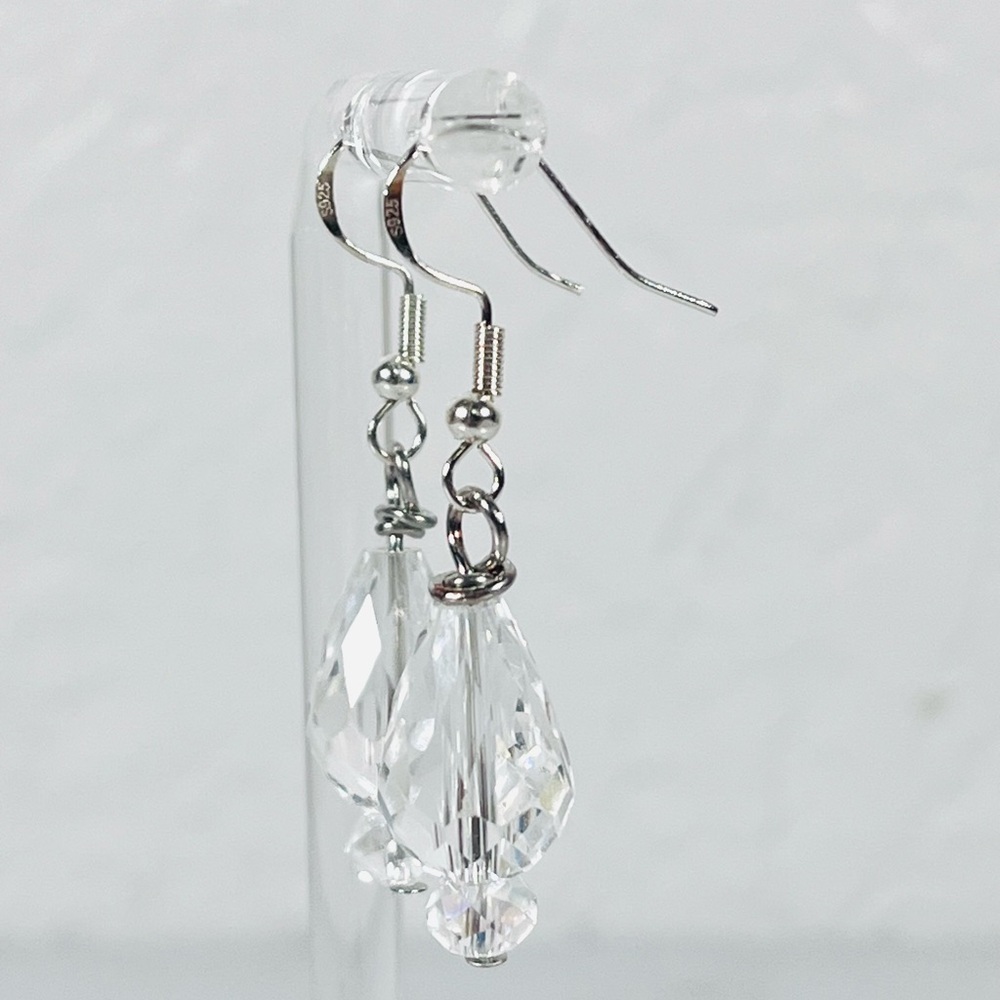 Crystal Drop Earrings - Picture 3 of 8